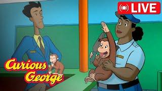  LIVE! Curious George Full Episodes  George at Airport Security  Kids Cartoon  Kids Movies