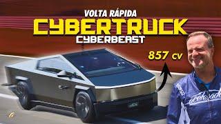 TESLA CYBERTRUCK NA VOLTA RÁPIDA! Rubens Barrichello NÃO CURTIU a picape POLÊMICA de 857 cv? 