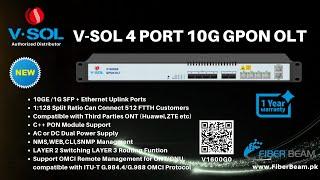 VSOL V1600G0 4 PORT 10G GPON OLT 