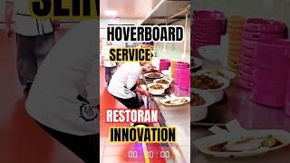 Restaurant Innovation! Servers Using Hoverboards for Lightning-Fast Food Delivery!