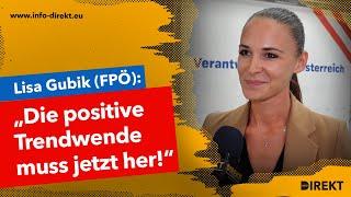 Lisa Gubik (FPÖ): „Die positive Trendwende muss jetzt her!“