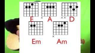 WWW.gavster23guitar.wixsite.com/stokeguitar - Play Guitar - Five Easy Guitar Chords