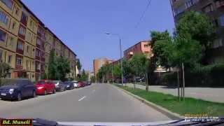 Driving through a typical communist era neighbourhood: Lunca Bârzavei (Reşiţa City, Romania).