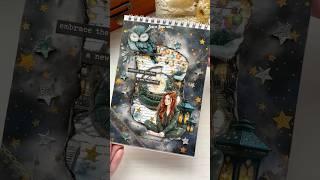 ASMR Artistic Journaling Scrapbook #journaling #journalwithme #scrapbooking