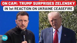 On Cam: Trump Surprises Zelensky In First Reaction On Ukraine's 'Yes' To Ceasefire| Russia| Putin