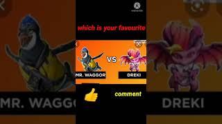 #shorts || which is your favourite pet mr. waggor vs dreki || #rushmoreff