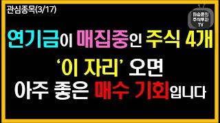 연기금 매집 종목 ‘이 자리’ 오면 아주 좋은 매수 기회입니다.