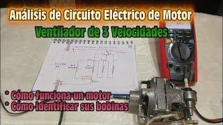 Analisis de Circuito Electrico de Motor - Ventilador de 3 Velocidades - Como identificar bobinas