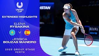 Elena Rybakina v Jessica Bouzas Maneiro Extended Highlights | United Cup 2025 Group C