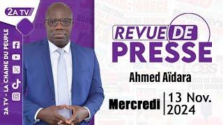 Revue de presse Ahmed Aïdara du Mercredi 13 Novembre 2024