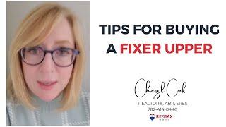 House hunting an thinking of buying a fixer upper? Here's a few tips!