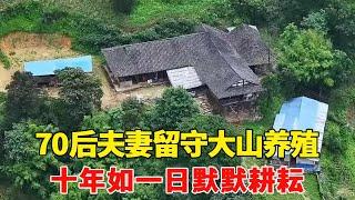 探访贵州深山里的独户人家，70后夫妻留守大山养殖，十年如一日默默耕耘！【乡村阿泰】