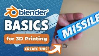 Blender Design Basics for 3D Printing | Beginner Guide with Keychain Tutorial