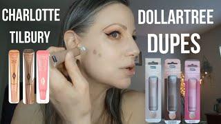 Charlotte Tilbury Dupes from Dollartree,,contour ,blush and highlighter wands from bPure plus ....