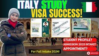 OUR ONE ANOTHER STUDENT VISA Success Story from Italy You Won't Believe! Study In Italy 2025