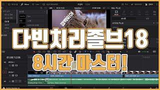 무료 다빈치리졸브 무료 18 기초 강의 무려 8시간 몰아보기 | DavinciResolve18 Basics Tutorial