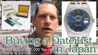 Buying His First Rolex in Tokyo, Japan - a Datejust Ref. 16234