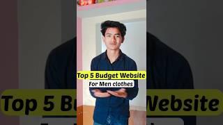 Top 5 Clothes Budget Website For Men #shorts #viral