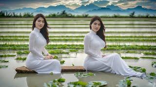 VIDEO 4K | VIETNAMESE WOMEN WEAR TRADITIONAL AO DAI | AO DAI VNG