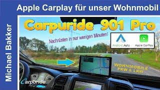 Carpuride W 901 Pro | Apple Carplay & Android Auto für jedes Wohnmobil zum Nachrüsten.