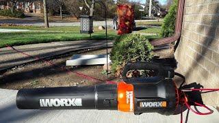 MOST POWERFUL ELECTRIC LEAF BLOWER! / WORX 12 Amp Turbine 800 CFM Electric Leaf Blower / Easy Life