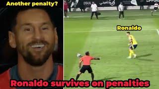 Fans claim Cristiano Ronaldo survives on penalties after Lionel Messi's back to back HATTRICKS