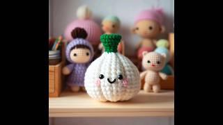 마늘 인형(a garlic doll) #인공지능 #코바늘 #마늘 #인형 #마늘인형 #코바늘인형 #ai #craft #crochet #garlic #doll #vegetable