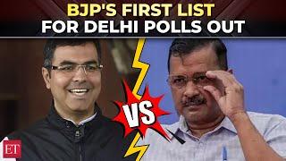 Delhi Elections: BJP releases first list of candidates; pits Parvesh Verma against Arvind Kejriwal