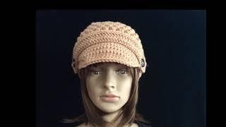 How to crochet a newsboy hat | Beanie crochet tutorial for beginners