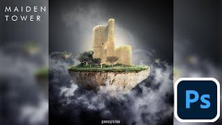 Maiden Tower - Floating Island Project (ADOBE PHOTOSHOP CC)