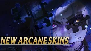 NEW ARCANE 2 JINX & HEIMERDINGER SKINS PREVIEW - League of Legends