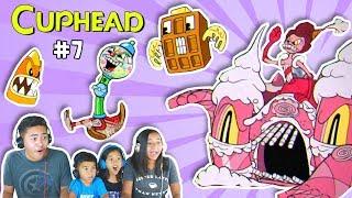 Crazy Candy Castle & Sweet Minions | Sugarland Shimmy | Cuphead #7 | Baroness Von Bon Bon Boss Level