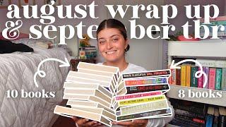 august wrap up + september tbr!