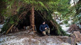 Am dormit singur în pădure iarna la -8 C