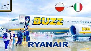 [4K] TR | Fabulous flight with RYANAIR/BUZZ :D | Boeing 737 MAX 8-200 | Krakow to Rome Ciampino