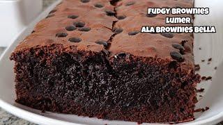 RESEP FUDGY BROWNIES LUMER ALA BROWNIES BELLA