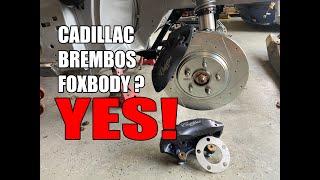 Cadillac ATS Brembo Install with S&S Engineering Kit - CHEAP BIG BRAKE KIT for your Foxbody - Ep 28