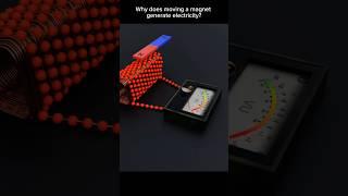 Why does electricity generate when a magnet is brought near a wire? #brainhook