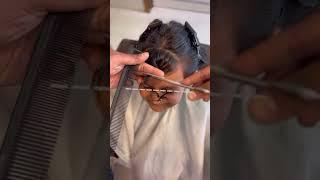 Bangs Haircut Right Trick #trendingshort #hairstyle #haircare #hair #hairtips #hairtricks #view