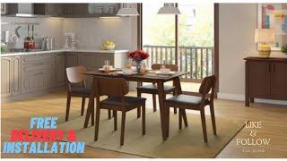 BEST 4 SEATER DINING TABLE / LAWSON DINING /SOLID-WOOD @salesman365 #urbanladder ROHINI