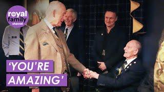 King Meets 99-year-old D-Day veteran in Aberdeen