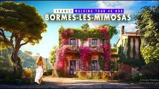 Exploring Bormes-les-Mimosas in 4K60 HDR | A Scenic Walking Tour | European Walking Tours