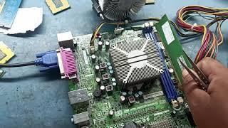 how to repair no display dh61sar mother board witch ram sport