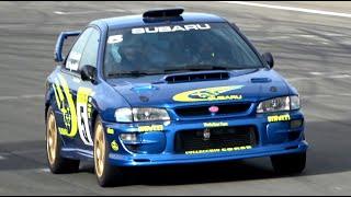 400+HP Subaru Impreza GC8 Pushed Hard on Track! - EJ20 Turbo Sound with External Wastegate!