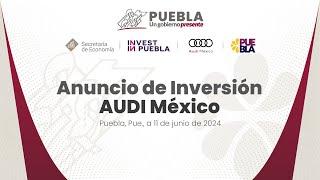 Anuncio de inversión AUDI México