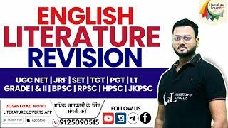 UGC NET JRF SET | BPSC | TGT PGT | RPSC | HPSC English Literature Quick Revision