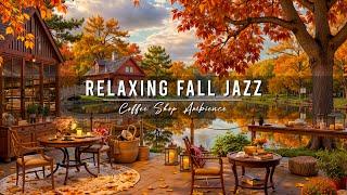 Cozy Fall Coffee Shop Ambience & Relaxing Jazz Instrumental Music  Smooth Jazz Music for Studying