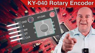 Rotary Encoder KY-040 simply explained – With a practical example & code! | #EdisTechlab #ky-040