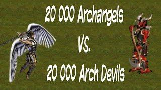 Heroes 3 - 20 000 Archangels VS 20 000 Arch Devils