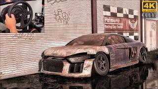 Rebuilding AUDI R8 V10 Performance  - NFS HEAT - Thrustmaster T300RS Gameplay - 4K Ultra HD.